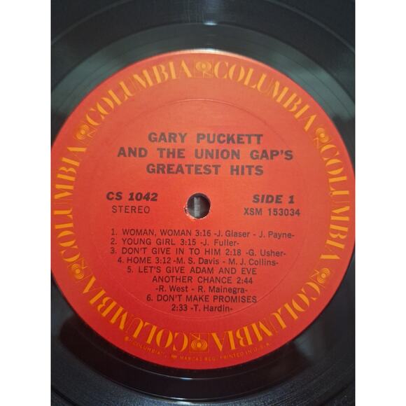 Gary Puckett & The Union Gap – Greatest Hits Vinyl LP Columbia CS 1042 - Picture 4 of 6